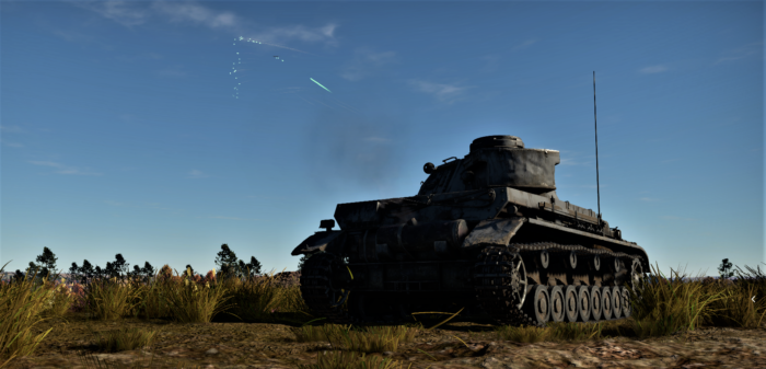 対空射撃で航空機を攻撃している画像