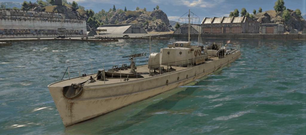 ゲームWar Thunderのドイツ海軍軍艦 R-boot R-130の画像