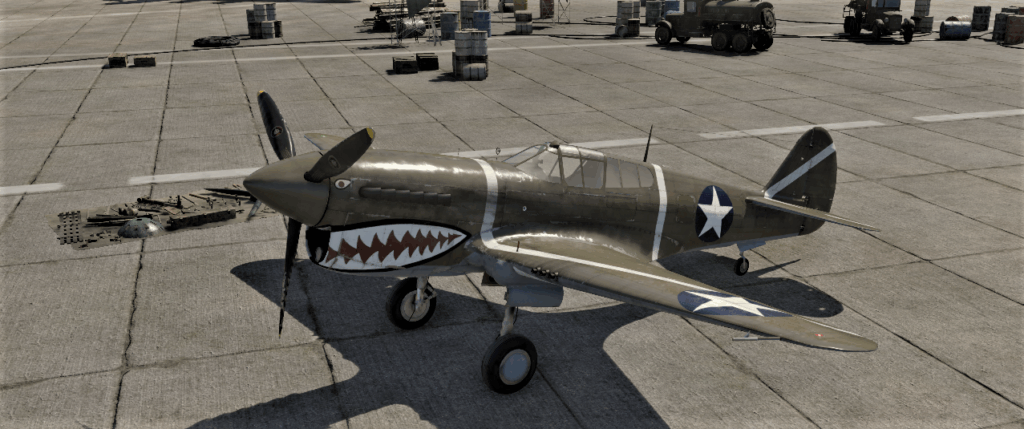 ゲームWar Thunderのアメリカ空軍航空機 P-40F-10の画像